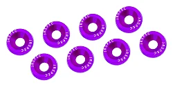 Ozdobne śrubki i podkładki JRspec Fender Washer fioletowe