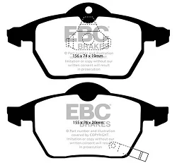 DP1443 Klocki hamulcowe ULTIMAX2 EBC Brakes Opel Astra G OPC Astra Cabriolet Astra Coupe Zafira A OPC Saab VAUXHALL Astra G Astra Cabriolet Astra Coupe Zafira A Holden Australia and New Zeal