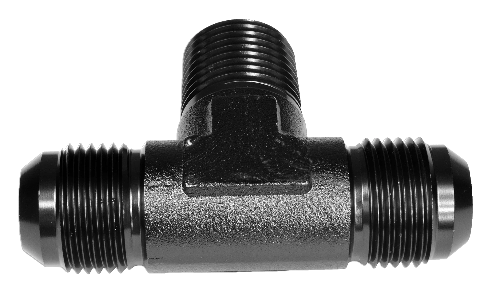 Trójnik męski/męski/męski AN6-1/8 NPT-AN6 Czarny