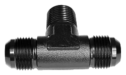 Trójnik męski/męski/męski AN6-1/8 NPT-AN6 Czarny