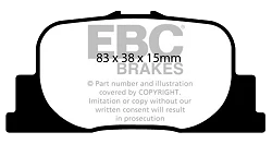 DP1456 Klocki hamulcowe ULTIMAX2 EBC Brakes Toyota Prius NHW20 Windom
