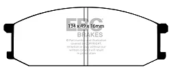 DP446 Klocki hamulcowe ULTIMAX2 EBC Brakes Mitsubishi COMMERCIAL L 30