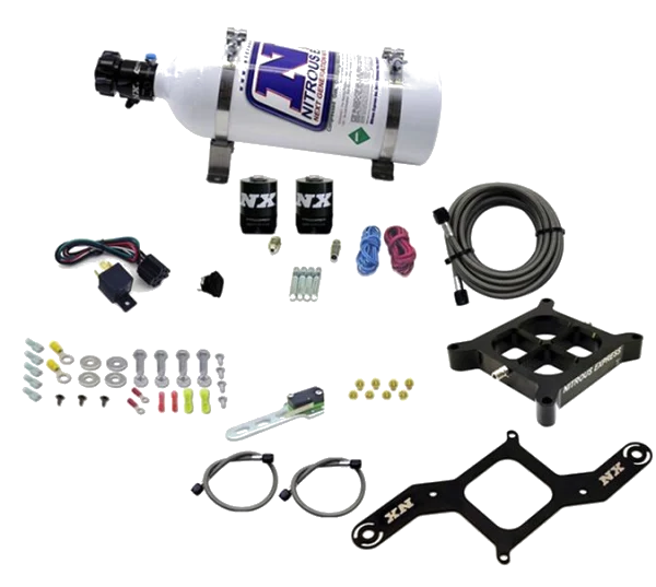 4150 Billet Crossbar Plate System Single Stage 100-500Hp with 5Lb Bottle Nitrous Express NX 66042-05