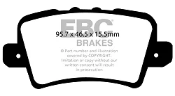 DP41902R Klocki hamulcowe YELLOWSTUFF EBC Brakes Honda Civic 8th Gen FN Civic 8th Gen FK Civic 8th Gen FN Type-S Civic 8th Gen FN2 Type-R Civic 8th Gen FK Type-S