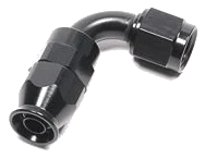 AN10 Hose End 90 Degree PTFE Black Radium Engineering