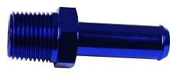 Nypel adapter aluminiowy 1/4" NPT na króciec 9-10mm (3/8) push-on niebieski