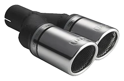 Uniwersalna końcówka tłumika okrągła 90mm długość 225/205mm średnica montażowa 50mm - N2-90RSP/50