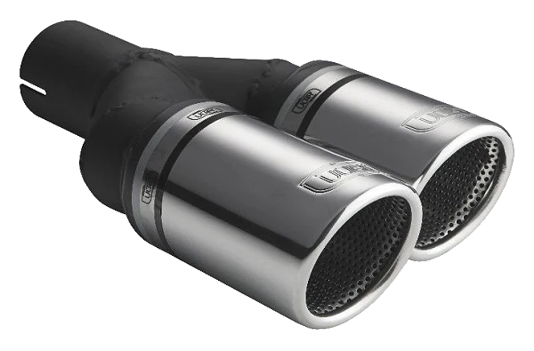 Uniwersalna końcówka tłumika okrągła 90mm długość 225/205mm średnica montażowa 50mm - N2-90RSP/50