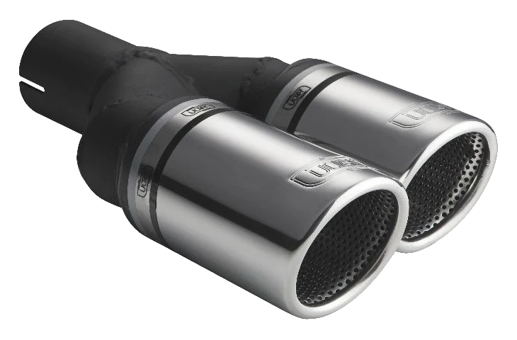 Uniwersalna końcówka tłumika okrągła 90mm długość 225/205mm średnica montażowa 50mm - N2-90RSP/50