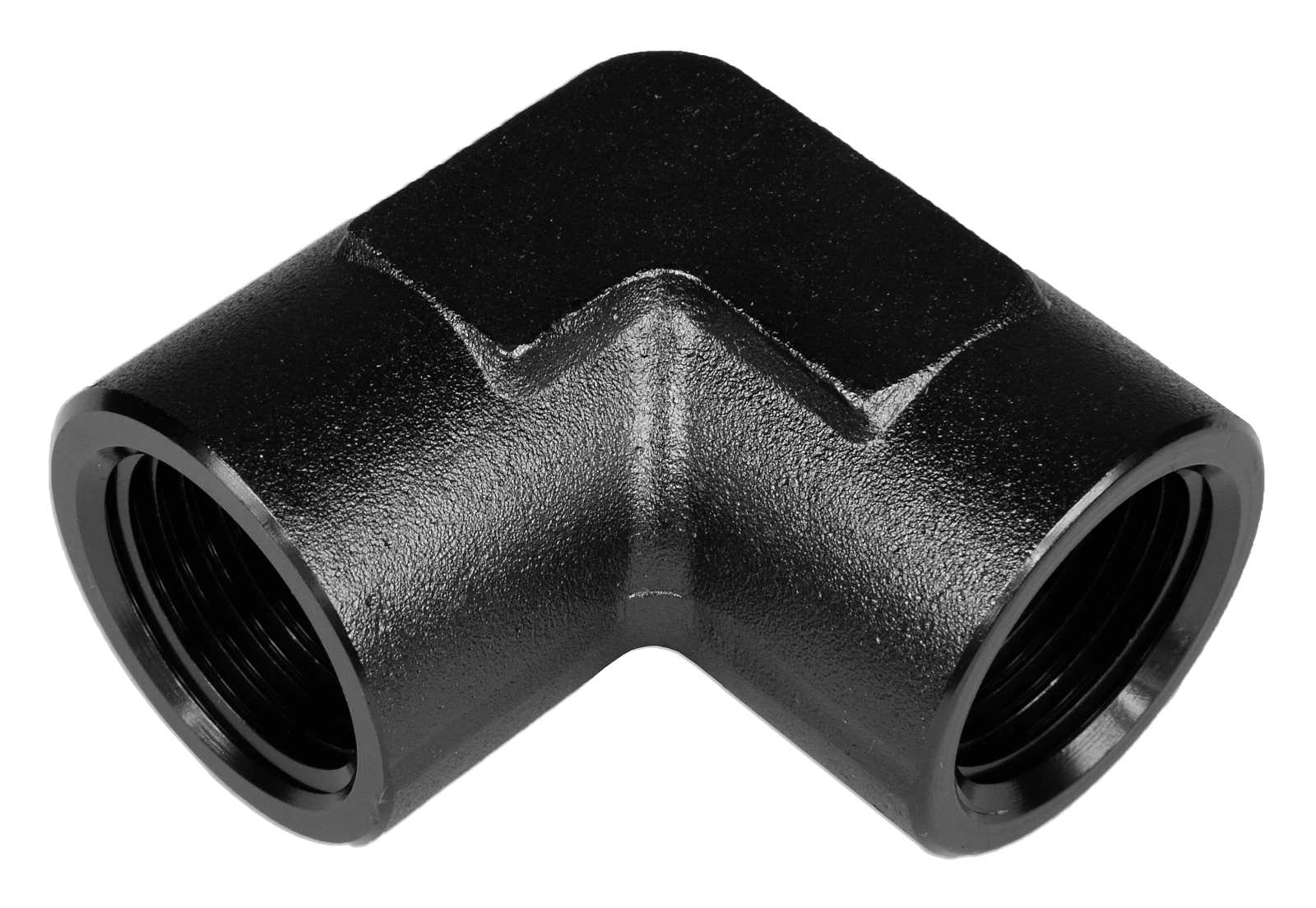 1/2 NPT 90' Nypel adapter żeńsko-żeński Czarny