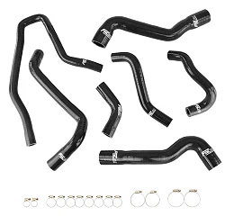 Zestaw Przewodów Silikonowych do Układu Chłodzenia FMIC.EU BMW E90 318i 320i N46 2004-2013 - Czarny