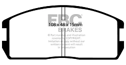DP537 Klocki hamulcowe ULTIMAX2 EBC Brakes Mitsubishi Chariot Colt Lancer Proton Mpi C21A Mpi C22A
