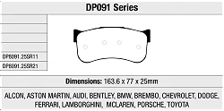 DP8091.25SR11 Sportowe klocki hamulcowe Sintered SR11™ EBC Brakes - DP8091.25SR11