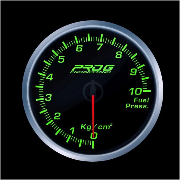 Wskaźnik Pro G Race Series 2 RS, ciśnienia paliwa Kg/cm2 GREEN 60mm