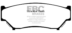 DP979 Klocki hamulcowe ULTIMAX2 EBC Brakes Suzuki Escudo TD01W Grand Vitara T-03 Grand Vitara T52 3 Door Jimny Vitara TD01 Vitara TV03 5 Door Vitara Santana TW03