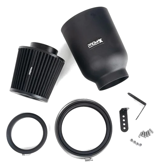 Ramair ProMax Large Universal Pleated 63mm Rubber Neck Air Filter in Enclosed Airbox