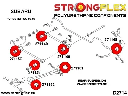 276146B: Zestaw poliuretanowy kompletny Subaru Forester SG