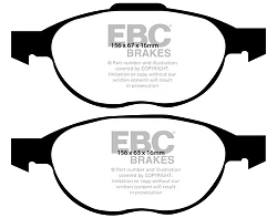 DP1524 Klocki hamulcowe ULTIMAX2 EBC Brakes Ford EcoSport EcoSport Mk2 Focus Mk2 Focus Mk3 Focus CC Kuga Mk1 Kuga Mk2 Mazda 3 BK 3 BL 5 CR 5 CW Volvo C30 C30 D2 C30 D3 C30 D4 C30 D5 C30 T5 C