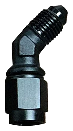 AN3 Male x Female 45" Swivel Black Nitrous Express NX 16196-45