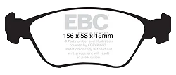 DP1362 Klocki hamulcowe ULTIMAX2 EBC Brakes Volvo C70 T5 S70 V70 Mk1 S70 R V70 Mk1 R
