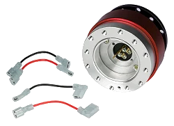 Quick Release JRspec – rozpinka kierownicy Czerwony
