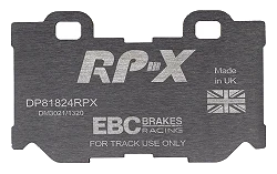 DP81824RPX Sportowe klocki hamulcowe RP-X Racing EBC Brakes Infiniti FX30D FX37 FX50 G37 M30D M35h M37 Q50 Q50 Hybrid Q60 Q60 Coupe Q70 QX70 Nissan 370Z 370Z Nismo Infiniti FX50 G37 M37 M56