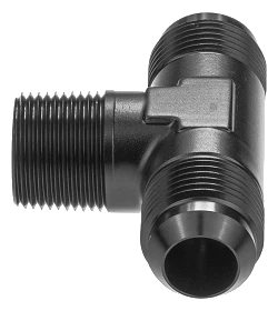 Adapter Trójnik Męski/Męski/Męski AN12 - 3/4 NPT - AN12 Czarny