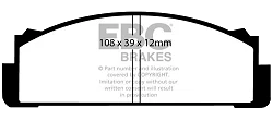 DP112 Klocki hamulcowe ULTIMAX2 EBC Brakes AUTOBIANCHI A112 Primula CG B1200 Fiat 850 1100 1100R MATRA M530 Mazda 1500 SIATA Orsa Spring Spring SIMCA 1200 Coupe Subaru 1000 ZASTAVA 850 1000
