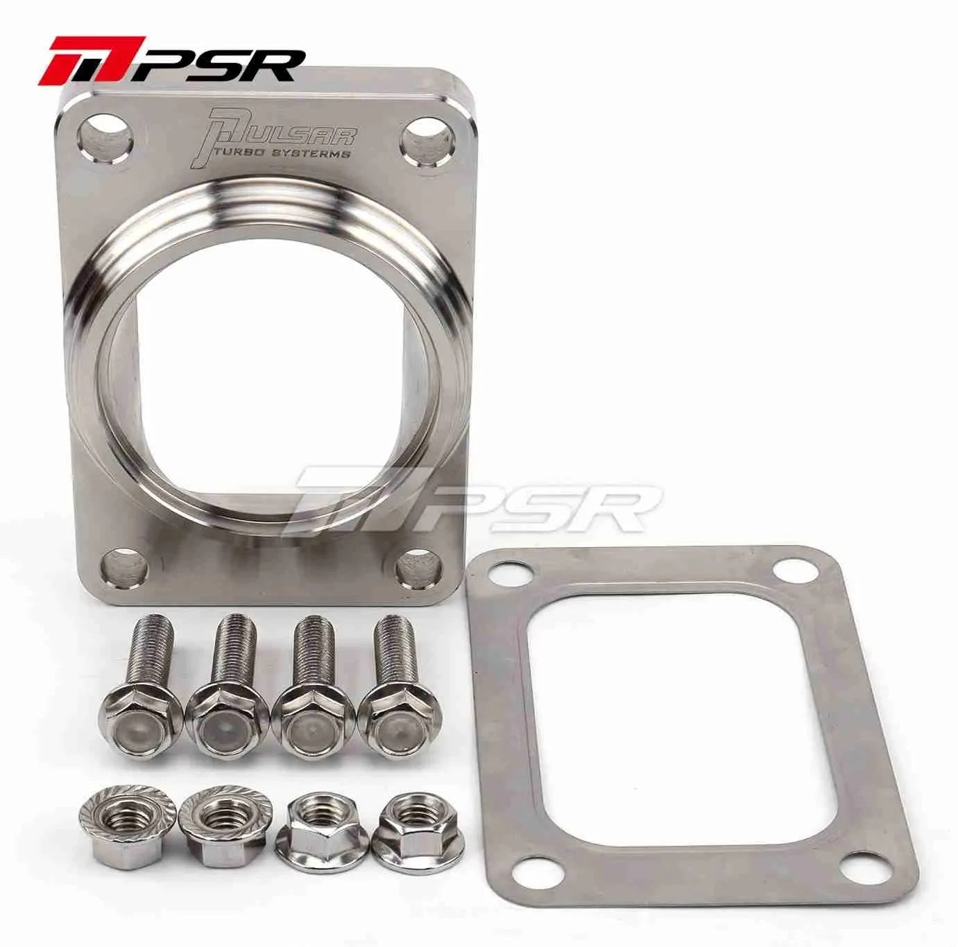 Pulsar PSR Billet Transition Flange T6 Open to 3" OD Tubing (Hardware Kit Included)
