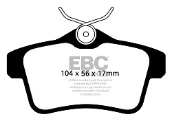 DP42053R Klocki hamulcowe YELLOWSTUFF EBC Brakes Citroen C4 2nd Generation DS4 DS5 DS DS4 DS4 Crossback DS5 Peugeot 308 308 CC 3008 5008 RCZ RCZ R