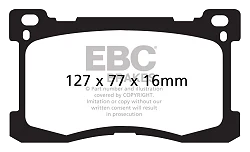 DP41882R Klocki hamulcowe YELLOWSTUFF EBC Brakes Hyundai Equus Hyundai Equus KIA K90