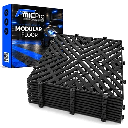 Podłoga modułowa panelowa FMIC.Pro do garażu warsztatu 40x40cm 30mm Czarny 28 sztuk