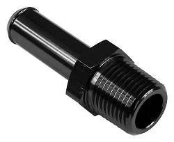 Nypel adapter aluminiowy 1/2" NPT na króciec 15-16mm (5/8) push-on czarny