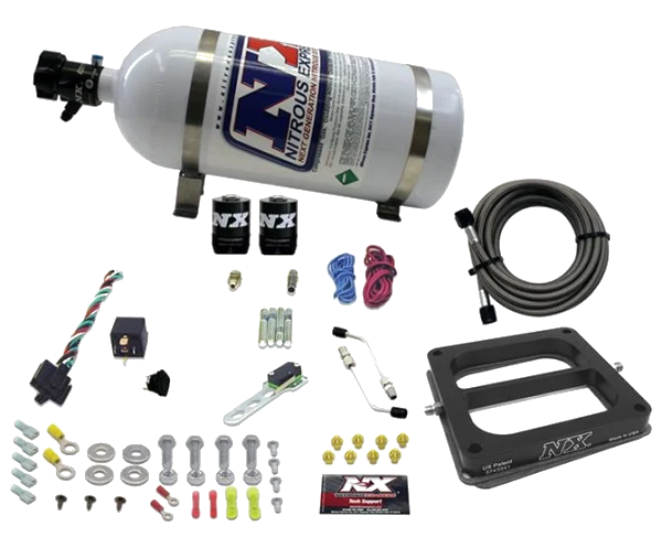 4500 Conventional Plate System Alcohol Stage 6 50-300Hp with 10Lb Bottle Nitrous Express NX 30075-10