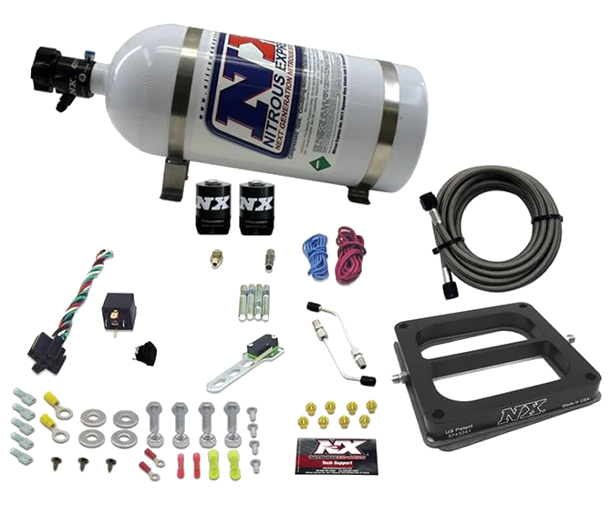 4500 Conventional Plate System Alcohol Stage 6 50-300Hp with 10Lb Bottle Nitrous Express NX 30075-10