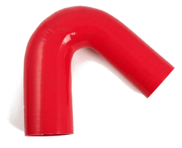 Wąż silikonowy czerwony 135 stopni 2,5 - 3" (63-76mm)