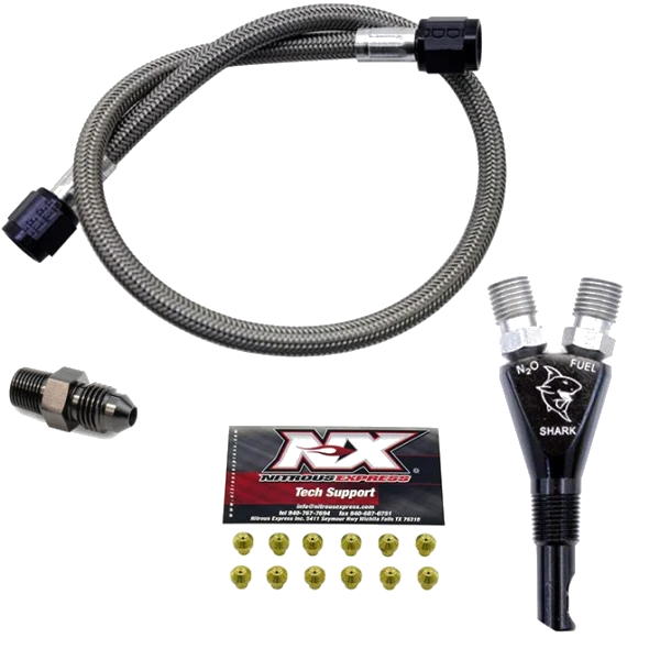 Shark SHO 400 Hp EFI Nozzle with 2ft Custom Hose Nitrous Express NX 90019