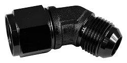AN10 45' Nypel adapter żeńsko-męski JIC Czarny