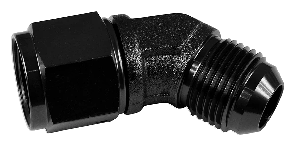 AN10 45' Nypel adapter żeńsko-męski JIC Czarny