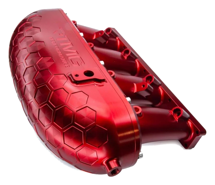 Billet Aluminum Intake Manifold V2 with Flap Delete Kit without Fual Rail RTMG Performance for 1.8 2.0 TSI TFSI EA888 Gen 3 Red