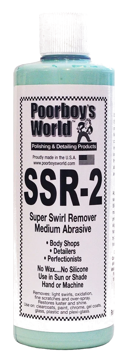 POORBOY'S WORLD SSR 2 Medium Abrasive Swirl Remover średnio ścierna pasta polerska 473ml
