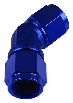 AN4 45' Nypel adapter żeńsko-żeński JIC Niebieski