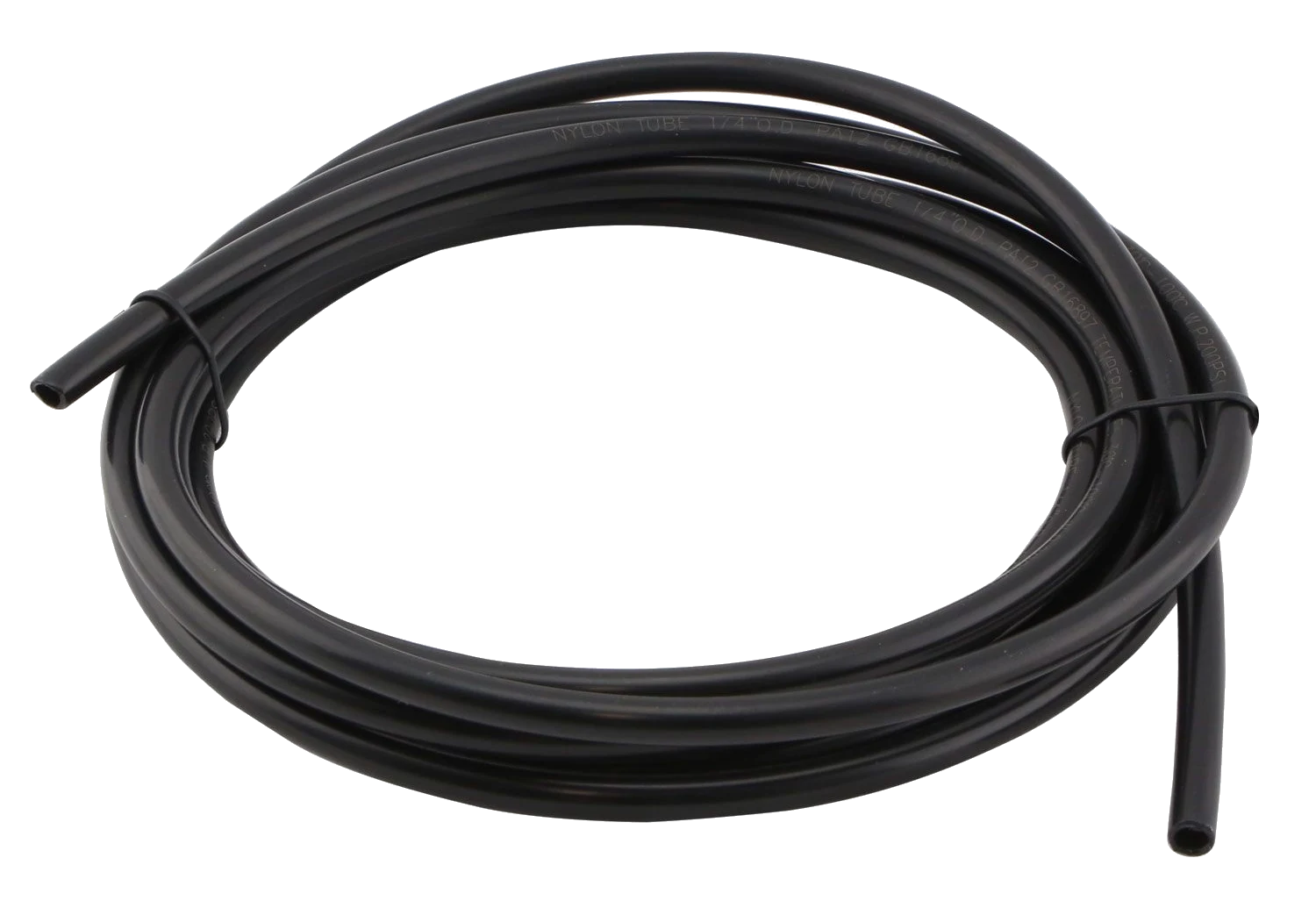 1/4" Nylon Pushloc Tubing Black - 3m