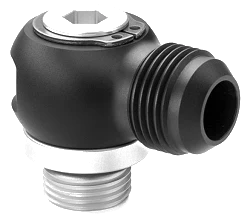 Nuke Performance Full Flow Swivel Banjo Fitting Adapter M22x1.5 to AN-10 Male