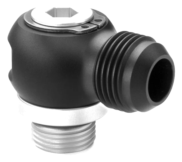 Nuke Performance Full Flow Swivel Banjo Fitting Adapter M22x1.5 to AN-10 Male