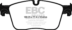 DP62253 Klocki hamulcowe GREENSTUFF EBC Brakes Jaguar Land Rover Range Rover Velar Jaguar I-Pace FPace D165 FPace D200 FPace D300 FPace P250 FPace P340 FPace P400 FPace P400e FPace