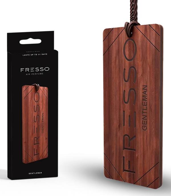 FRESSO Gentleman elegancka drewniana zawieszka zapachowa