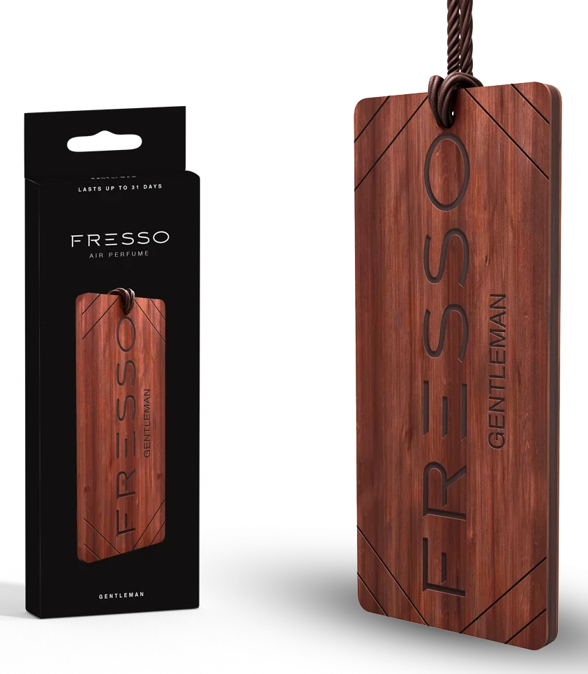 FRESSO Gentleman elegancka drewniana zawieszka zapachowa