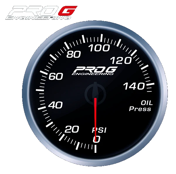Wskaźnik Pro G Race Series RS, ciśnienia oleju PSI WHITE 52mm
