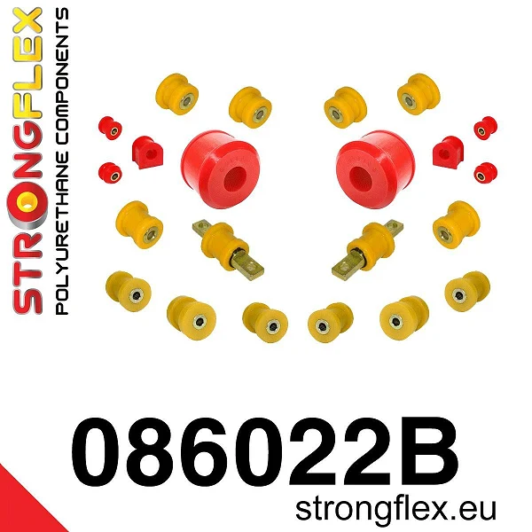 086022B: Zestaw poliuretanowy zawieszenia tylnego Honda Civic